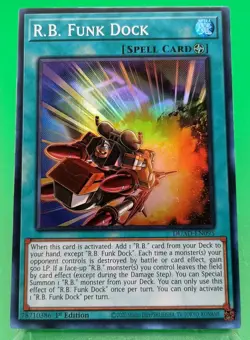 Yugioh! R.B. Funk Dock DUAD-EN095 Super Rare 1st Ed NM - Image 1