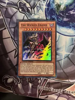 (YBL) Yugioh The Wicked Eraser CT07-EN011 Super Rare Limited Edition VLP - Image 1