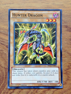 Yugioh card - Hunter Dragon - YS14-EN003 1ST EDITION . Free UK Postage - Image 1