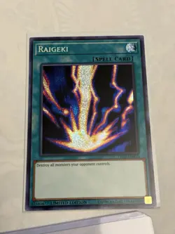 Raigeki Prismatic Secret Rare TN19-EN010 Yugioh - Image 1