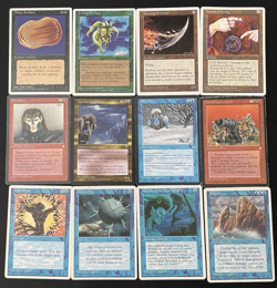 Vintage MTG Lot: 1995-1997 12 Cards - Played - Magic The Gathering - Image 1