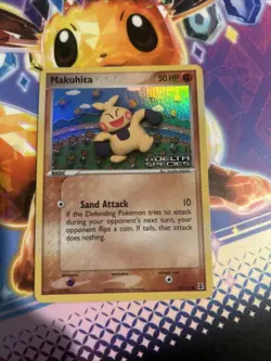 Makuhita 75/113 EX Delta Species Pokemon Card Reverse Holo Stamped Near Mint NM - Image 1