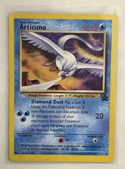 2000 Pokemon TCG Articuno Black Star Promo 22 WOTC Vintage Card LP - Image 1