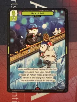 Vibes TCG Be A Lil Evil 2025 National NSCC Promo Pudgy Penguins Mantel Card - Image 1