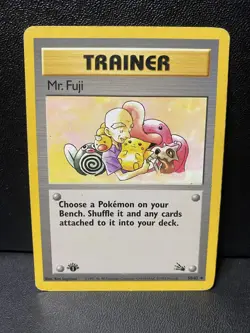 Mr. Fuji 58/62 Fossil Set 1st Edition Common Pokemon Card NM - Image 1