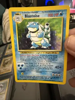 Blastoise 2/102 - Pokemon TCG Base Set Unlimited Holo Rare Card WOTC LP B54 - Image 2