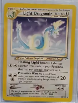 Light Dragonair 22/105 Neo Destiny Pokemon Card Rare LP - Image 1