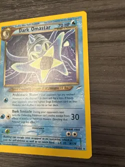 Pokemon TCG Neo Destiny Dark Omastar Rare Card 19/105 LP - Image 3