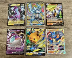 Pokemon TCG Promo Oversized Cards Lot Of 6 - Raichu GX, Lucario VSTAR & More! - Image 1