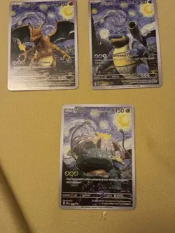 3 Starry Night Pokemon x Van Gogh Black Star Promo ACG Art Card - NM - Image 1