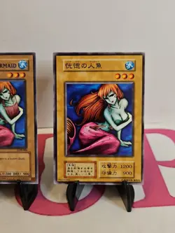 Enchanted Mermaid Yu-Gi-Oh Yugioh Retro Card Original UNCENSORED Konami JAPAN - Image 2