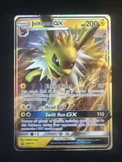 Jolteon GX SM173 Black Star Promo Pokemon Card NM - Image 1