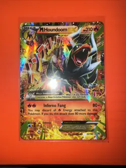 M Houndoom EX 22/162 Ultra Rare Holo Pokemon Card XY BreakThrough Lightly Played - Image 1