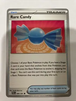Rare Candy Paldean Fates 089/091 Pokemon TCG Card NM/M Regular X4 Playset - Image 1