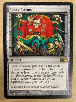 MTG 1x Coat of Arms # 207 Core Set 2010 M10 Magic the Gathering Card x1 LP - Image 1