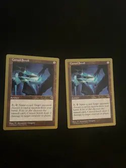 2X Cursed Scroll World Championship Decks Gold Border Magic The Gathering Card - Image 1