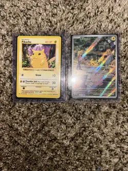 Pokemon Card - PIKACHU 87/130 ORIGINAL 151 BASE SET 2 - Image 1