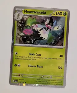 Meowscarada 015/198 Cosmos Holo Scarlet & Violet Promo Pokemon Card NM - Image 1