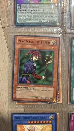 Yugioh Magician of Faith SD6-EN005 Common 1st Edition YuGiOh Card - Image 1