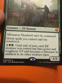MTG Allosaurus Shepherd Jumpstart Regular Rare 028/078 - Image 2