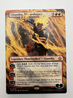 MTG TCG Chandra, Flameshaper (Borderless) Foundations Regular - Image 1