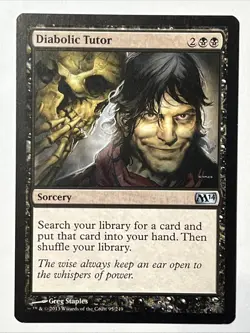 MTG - DIABOLIC TUTOR - M14/Core Set 2014 - Image 1