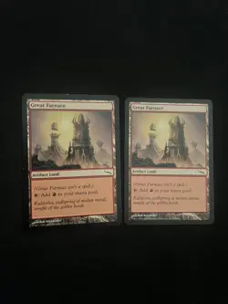 2x Great Furnace Mirrodin MTG Magic The Gathering Near Mint/Light Play - Image 1