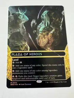Plaza of Heroes (0033) - Borderless FOIL - Edge of Eternities - MTG Magic - Image 1