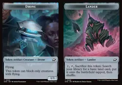 MTG Edge of Eternities TOKEN Drone #0003 Lander (((#0006))) PLAYSET 4X X4 - Image 1