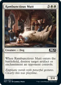 Rambunctious Mutt - Foil - Core Set 2021 #030/274 MTG Magic The Gathering - Image 1