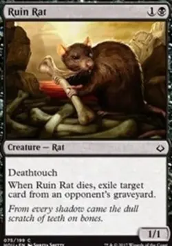 Ruin Rat - Foil - Hour of Devastation #075/199 MTG Magic The Gathering - Image 1