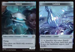 MTG Edge of Eternities TOKEN Drone #0003 Lander (((#0005))) PLAYSET 4X X4 - Image 1