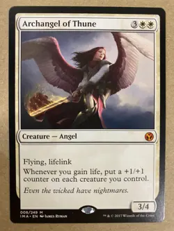MTG 1x Archangel of Thune # 8 Iconic Masters Magic the Gathering Card x1 NM - Image 1