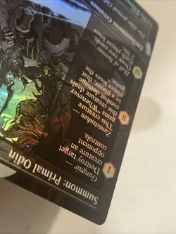 MTG Summon: Primal Odin (Borderless) Final Fantasy 365 NM - Image 5