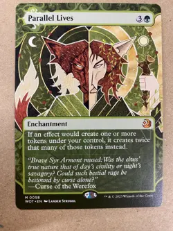 MTG 1x Parallel Lives # 58 Wilds of Eldraine Enchanting Tales Magic the x1 NM - Image 1