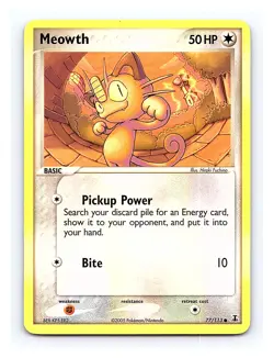 Meowth #77/113 Delta Species Pokemon Common - Image 1