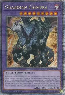 Yugioh! LP Guardian Chimera - RA02-EN023 - Quarter Century Secret Rare - 1st Edi - Image 1