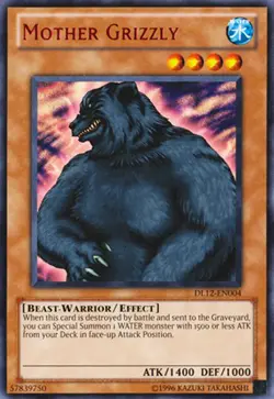 Yugioh! LP Mother Grizzly - Red - DL12-EN004 - Rare - Unlimited Edition Lightly - Image 1