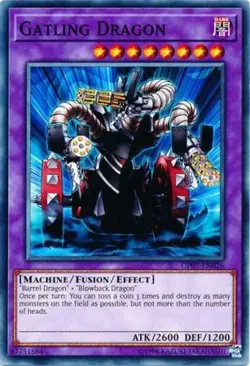 Yugioh! LP Gatling Dragon - OP07-EN026 - Common - Unlimited Edition Lightly Play - Image 1