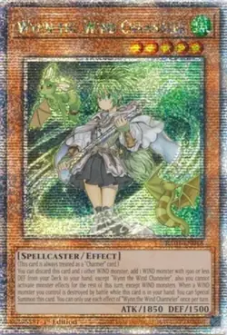 Yugioh! LP Wynn the Wind Channeler - RA01-EN018 - Quarter Century Secret Rare - - Image 1