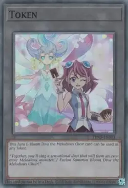 Yugioh! LP Token: Zuzu and Bloom Diva the Melodious Choir - TKN5-EN003 - Super R - Image 1
