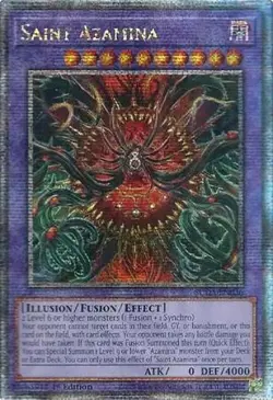 Yugioh! LP Saint Azamina - SUDA-EN036 - Quarter Century Secret Rare - 1st Editio - Image 1