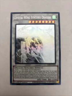 Yugioh! LP Crystal Wing Synchro Dragon - GFTP-EN130 - Ghost Rare - 1st Edition L - Image 2