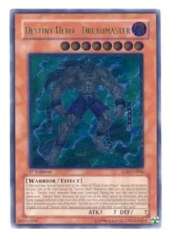 Yugioh! LP Destiny Hero - Dreadmaster - EOJ-EN004 - Ultimate Rare - 1st Edition - Image 1