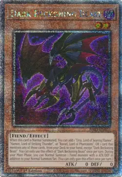 Yugioh! LP Dark Beckoning Beast - RA03-EN027 - Quarter Century Secret Rare - 1st - Image 1
