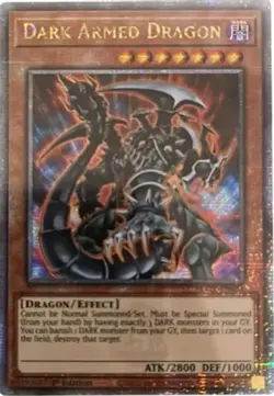 Yugioh! LP Dark Armed Dragon - BLMR-EN054 - Quarter Century Secret Rare - 1st Ed - Image 1