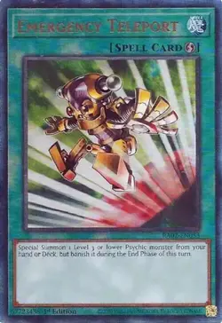 Yugioh! LP Emergency Teleport - RA02-EN053 - Prismatic Ultimate Rare - 1st Editi - Image 1