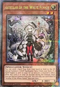 Yugioh! LP Astellar of the White Forest - INFO-EN013 - Quarter Century Secret Ra - Image 1