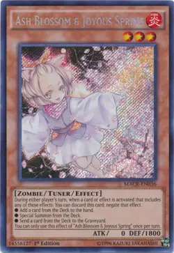 Yugioh! LP Ash Blossom & Joyous Spring - MACR-EN036 - Secret Rare - 1st Edition - Image 1