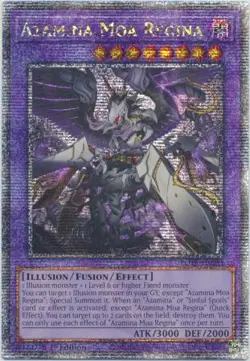 Yugioh! LP Azamina Moa Regina - ROTA-EN033 - Quarter Century Secret Rare - 1st E - Image 1